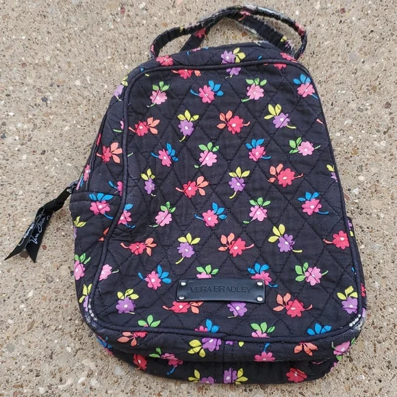 vera bradley black floral backpack and lunchbox lunch bag Lunch Bag - Featherweight | Vera Bradley main image 3